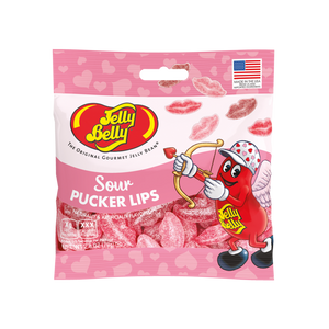 Sour Pucker Lips 2.8 oz Peg Bag - Sweets and Geeks