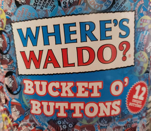 Where's Waldo Bucket o' Buttons - Sweets and Geeks