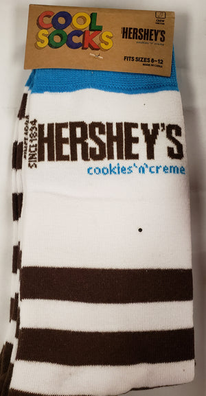 Hershey's Cookies & Creme - Cool Socks Men's Crew Folded - Sweets and Geeks