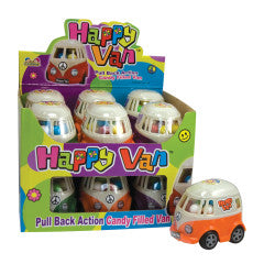 HAPPY VAN FILLED WITH CANDY - Sweets and Geeks