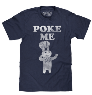PILLSBURY DOUGHBOY POKE ME T-SHIRT - NAVY - Sweets and Geeks