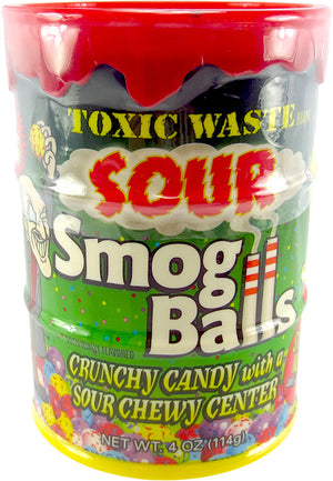 TOXIC WASTE SOUR SMOG BALLS BANK - Sweets and Geeks