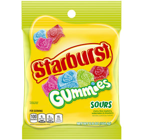 STARBURST PEG BAG - GUMMIES SOURS - Sweets and Geeks