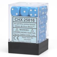 Opaque 12mm Dice Block (36 Dice) - Sweets and Geeks