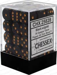 Opaque 12mm Dice Block (36 Dice) - Sweets and Geeks