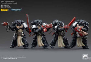JoyToy Warhammer 40K Black Templars Primaris Crusader Squad 1/18 Scale Figure Set - Sweets and Geeks