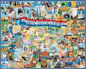 United States of America (290PZ) - 1000 Piece Jigsaw Puzzle - Sweets and Geeks