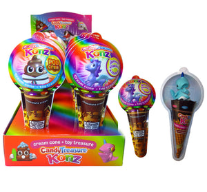 CHOCOLATE CANDY TREASURE KONZ (CREAM CONE & TOY) - Sweets and Geeks