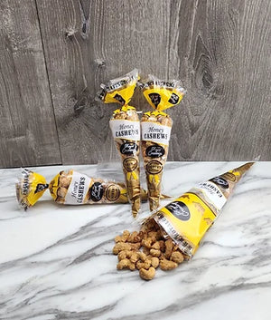 Royal Cravings Honey Cashews 4oz Cone Bag - Sweets and Geeks