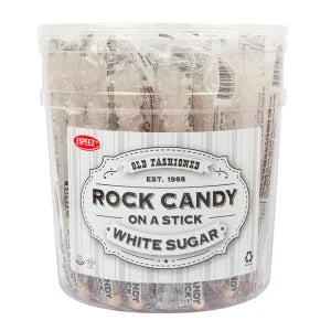 Espeez White Sugar Rock Candy - Sweets and Geeks