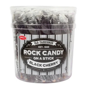 Espeez Black Cherry Rock Candy - Sweets and Geeks