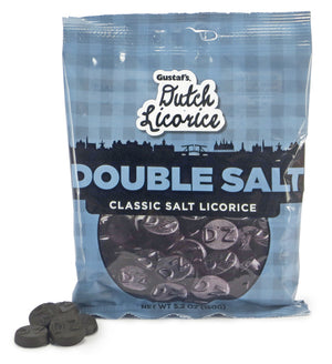 GUSTAFS PEG BAG - LICORICE CLASSIC SALT LICORICE - Sweets and Geeks