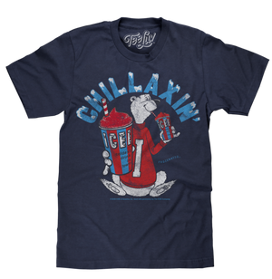 ICEE CHILLAXIN' FADED LOGO T-SHIRT - NAVY - Sweets and Geeks