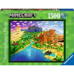 World of Minecraft 1500 Piece Puzzle - Sweets and Geeks