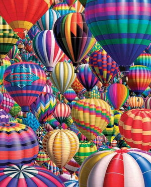 Hot Air Balloons (331pz) - 1000 Piece Jigsaw Puzzle - Sweets and Geeks