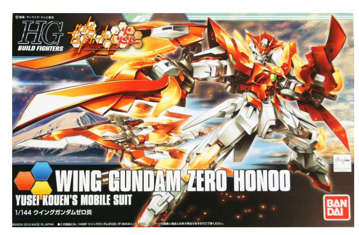 Bandai HG Build Fighters 033 WING GUNDAM ZERO HONOO 1/144 scale kit ...