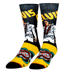 Elvis Rock N Roll Crew Socks - Sweets and Geeks