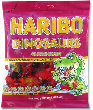 HARIBO DINOSAURS PEG BAG - Sweets and Geeks