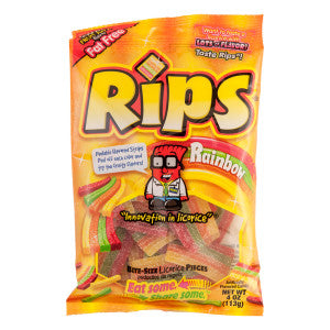 RIPS RAINBOW 4 OZ PEG BAG - Sweets and Geeks