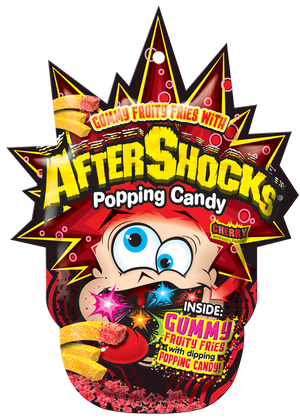 AfterShock Gummy Cherry Fruity Fries - Sweets and Geeks