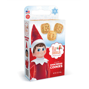 Elf on A Shelf Sprinkled Shortbread Cookies Cuboid Box 7oz - Sweets and Geeks