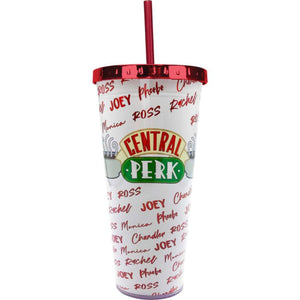 Friends - Central Perk Foil Cup With Straw - Sweets and Geeks