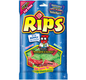 RIPS BITES - STRAWBERRY AND GREEN APPLE PEG BAG - Sweets and Geeks
