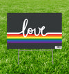 LGBT Love Yard Sign - Sweets and Geeks