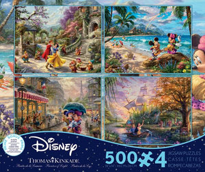 THOMAS KINKADE DISNEY - MULTIPACK - 4 IN 1 PUZZLE - Sweets and Geeks