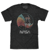 NASA WORM SHUTTLE LOGO T-SHIRT - BLACK - Sweets and Geeks