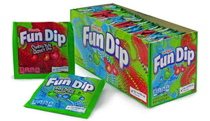 LIK-M-AID FUN DIP - SINGLE FLAVORS (CHERRY YUM/RAZZ APPLE) - Sweets and Geeks