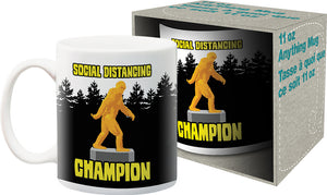 Social Distancing - Bigfoot 11oz Mug - Sweets and Geeks