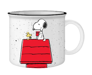 Peanuts Snoopy and Woodstock Get Cozy 20oz Ceramic Mug - Sweets and Geeks