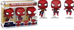 Funko Pop Marvel: Spider-Man No Way Home - Spider-Man / Friendly Neighborhood Spider-Man / The Amazing Spider-Man 3 Pack - Sweets and Geeks