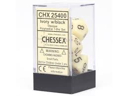Opaque Polyhedral Dice Block (7 Dice) - Sweets and Geeks