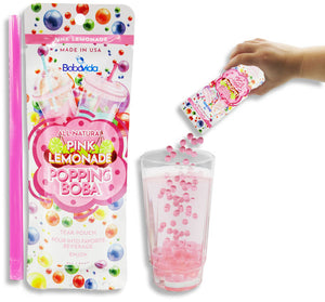 Popping Boba Single Serve Pouches- Pink Lemonade 3oz - Sweets and Geeks