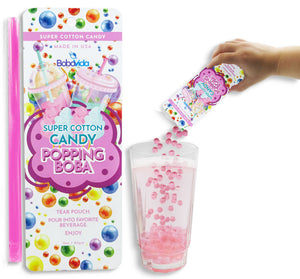 Popping Boba Single Serve Pouches- Cotton Candy 3oz - Sweets and Geeks
