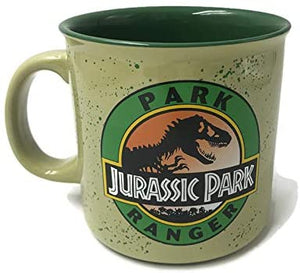 Silver Buffalo Jurassic Park Ranger Ceramic Camper Coffee Mug - Sweets and Geeks