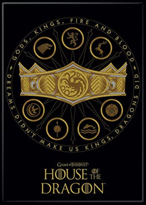House of the Dragon Crown and Sigils Magnet - Sweets and Geeks