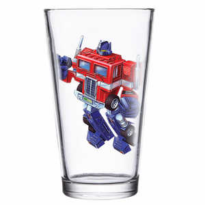 Transformers Optimus Prime Pint Glass - Sweets and Geeks