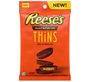 REESES PEG BAG - PEANUT BUTTER CUP THINS - MILK - Sweets and Geeks