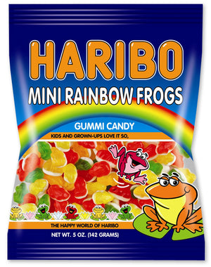HARIBO RAINBOW FROGS MINI PEG BAG - Sweets and Geeks