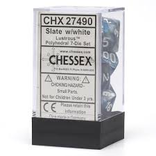 Lustrous Polyhedral Dice Block (7 Dice) - Sweets and Geeks