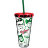 A Christmas Story Icons 20oz Foil Cup w/ Straw - Sweets and Geeks