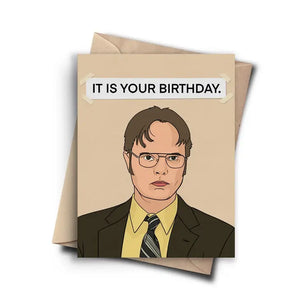 Funny Birthday Card - Dwight The Office Card - Sweets and Geeks
