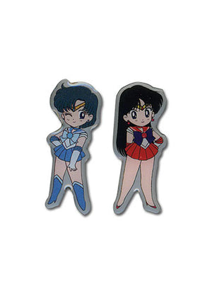 Sailor Moon - SD Mercury & Mars Pin Set - Sweets and Geeks