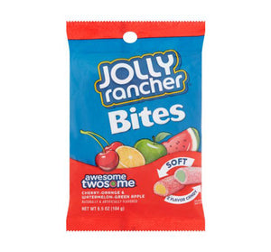 JOLLY RANCHER PEG BAG AWESOME TWOSOME SOFT CHEWY BITES - Sweets and Geeks