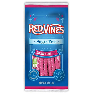 RED VINES SUGARFREE- RED LICORICE (STRAWBERRY) PEG BAG - Sweets and Geeks