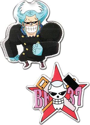 One Piece - Franky & Franky Skull Pins - Sweets and Geeks