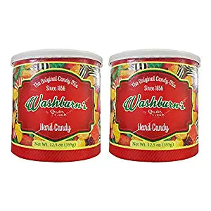 Washburn Hard Candy Canister 15.5oz - Sweets and Geeks